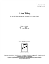 A New Thing Two-Part Mixed choral sheet music cover